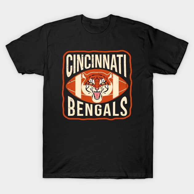 Cincinnati Bengals - Retro T-Shirt by Thermul Bidean